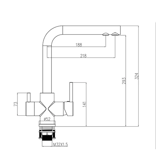 Vòi rửa bát kết hợp RO MK-2027RO