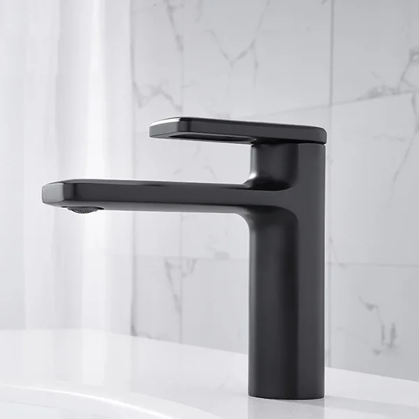 Vòi lavabo nóng lạnh màu đen MK-8032B