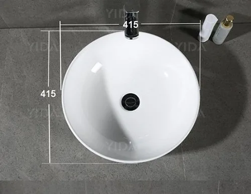 Chậu lavabo dương bàn màu trắng MKC-2185