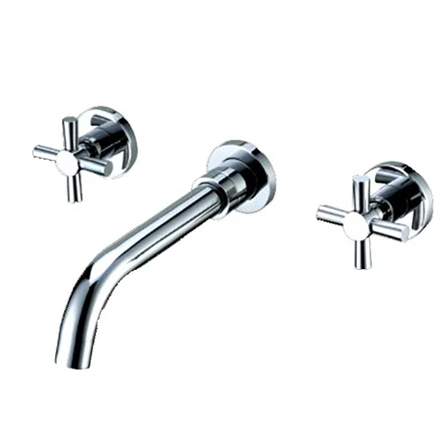Vòi chậu lavabo âm tường màu chrome MKV-600002