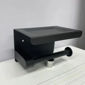 Lô giấy vệ sinh màu đen inox 304 MK-10004