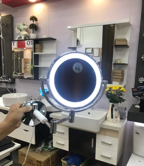 Gương trang điểm phóng đại có đèn Led Miken MKG-M1208W