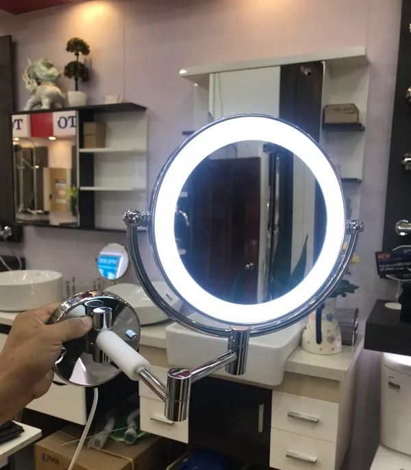 Gương trang điểm phóng đại có đèn Led Miken MKG-M1208W Gương trang điểm phóng đại có đèn Led Miken MKG-M1208W