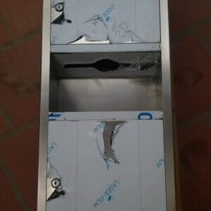 Hộp giấy kèm thùng rác âm tường MKG-RAK90511