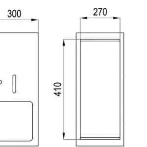 Hộp giấy âm tường MKG-RAK90540