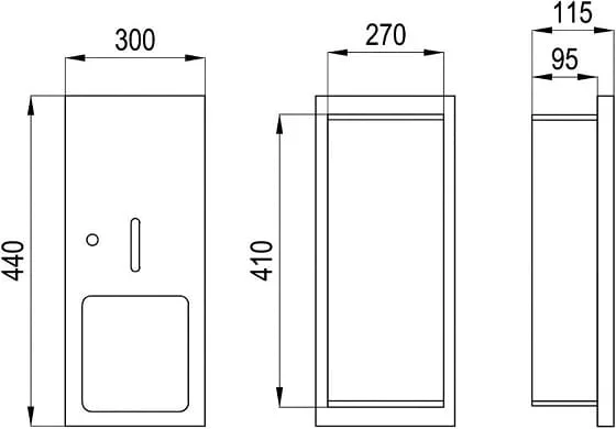 Hộp giấy âm tường MKG-RAK90540