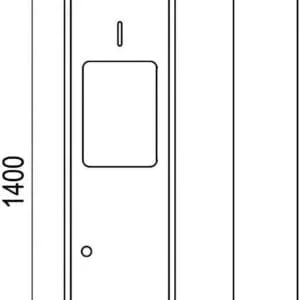 Hộp giấy kèm thùng rác dương tường MKG-RAK90544