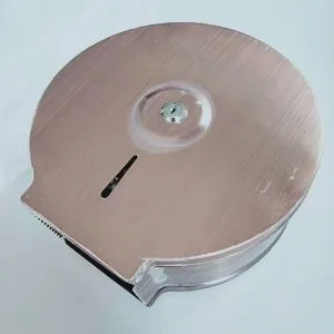 Hộp đựng giấy vệ sinh Inox 304 màu hồng vàng vân gỗ loại lớn MK-1103RG