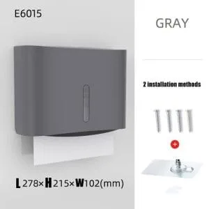 Hộp giấy lau tay treo tường màu ghi xám MKG-E6015GR