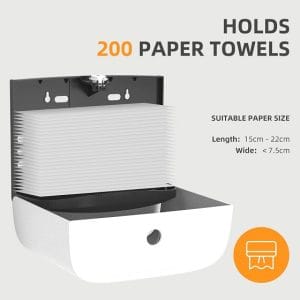 Hộp giấy lau tay treo tường màu trắng MKG-E6015W