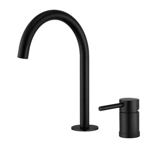 Vòi chậu lavabo, vòi bồn tắm màu đen mờ MKV-30003-B