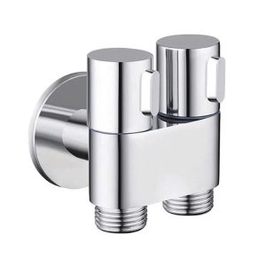 Van giảm áp khóa nước màu crom 2 đường ra VK16W-2V